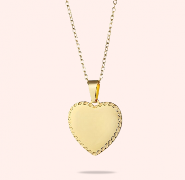 Collier Cœur – Gravure
