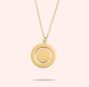 Collier Médaille Tournante – Gravure