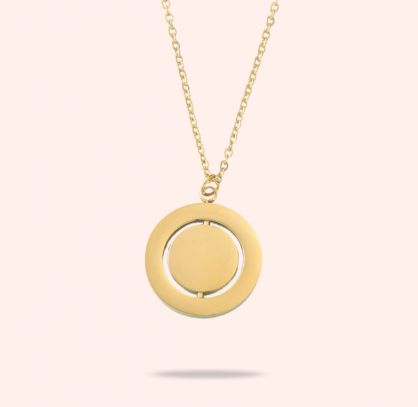 Collier Médaille Tournante – Gravure – Image 2