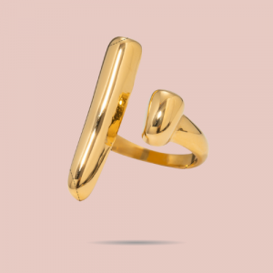 Bague Minimaliste Dorée – Acier Inoxydable Ajustable